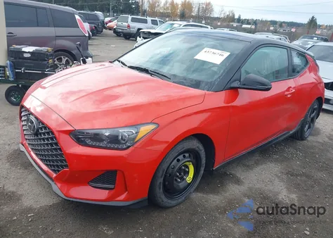 2019 Hyundai Veloster Turbo Ultimate из США, поврежденный, VIN KMHTH6AB1KU011282